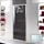 Inda Trendy porta a battente per nicchia, vetro finitura ice, finitura cromo/silver B4440 T AK 80