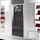 Inda Trendy porta a battente per nicchia, vetro rigato, finitura cromo B4440 T AN 51