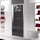 Inda Trendy porta a battente per nicchia, vetro grigio, finitura cromo B4440 T AN 14