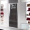 Immagine di Inda Trendy porta a battente per nicchia, vetro rigato, finitura cromo/silver, Trattamento Anticalcare B4440 T AK 511A
