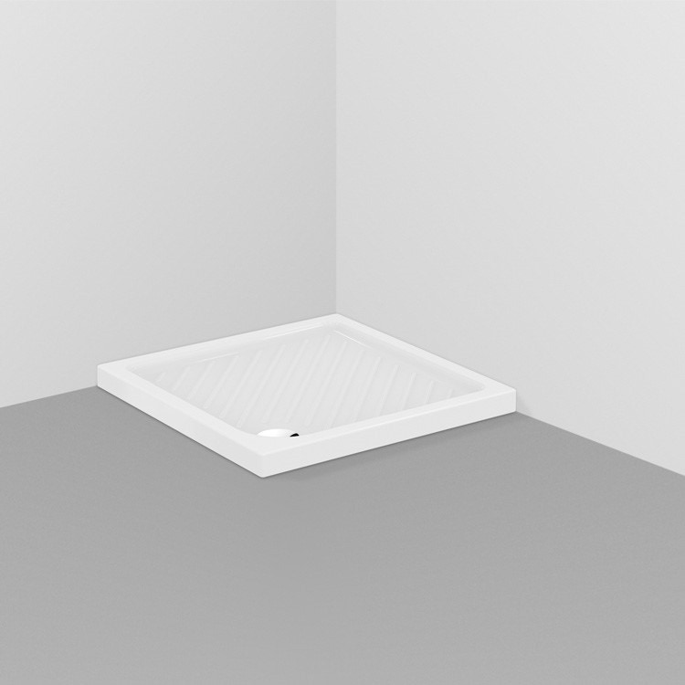 Immagine di Ceramica Dolomite GEMMA 2 piatto doccia quadrato 70 x 70 x 7 cm in ceramica, bianco J526001