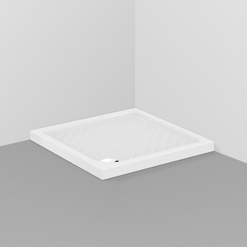 Immagine di Ceramica Dolomite GEMMA 2 piatto doccia quadrato 90 cm in ceramica, colore bianco finitura lucido J526301