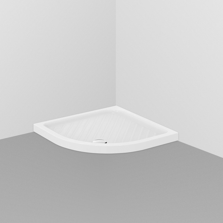 Immagine di Ceramica Dolomite GEMMA 2 piatto doccia angolare 90 x 90 x 7 cm in ceramica, bianco J526501