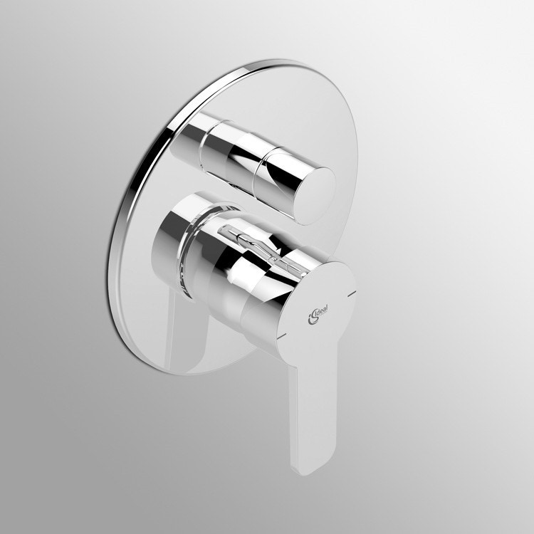 Immagine di Ideal Standard GIO miscelatore monocomando ad incasso per vasca/doccia, solo parti esterne, cromo A6670AA