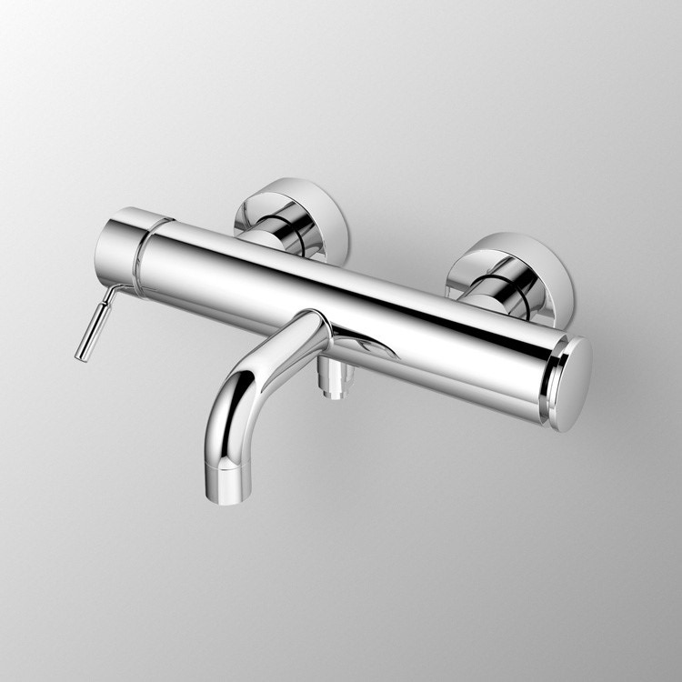 Immagine di Ideal Standard IQ Miscelatore monocomando esterno per vasca/doccia con deviatore integrato, non corredato da accessori doccia, cromo A4825AA