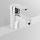 Ceramica Dolomite GEMMA 2 Miscelatore monocomando lavabo, bocca di erogazione fissa,sistema di fissaggio Easy Fix, Tubi flessibili, cromo B0801AA