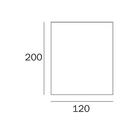 Immagine di Inda Tenda in PVC con 8 ganci, tinta unita A00151 QB
