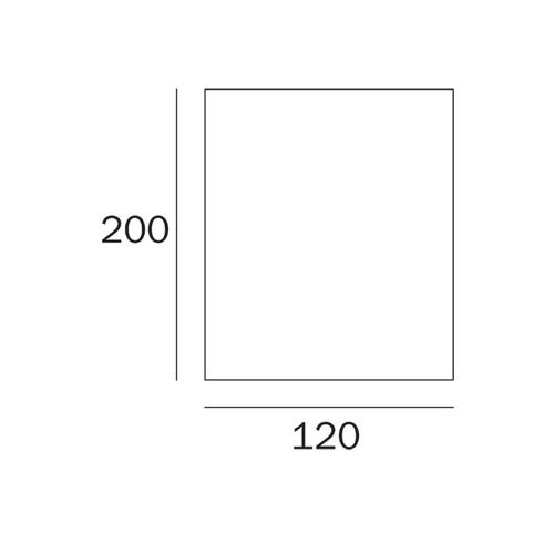 Immagine di Inda Tenda in PVC con 8 ganci, tinta unita A00151 QB