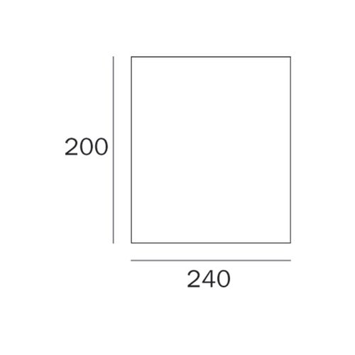 Immagine di Inda Tenda in PVC con 15 ganci, tinta unita A00153 QB