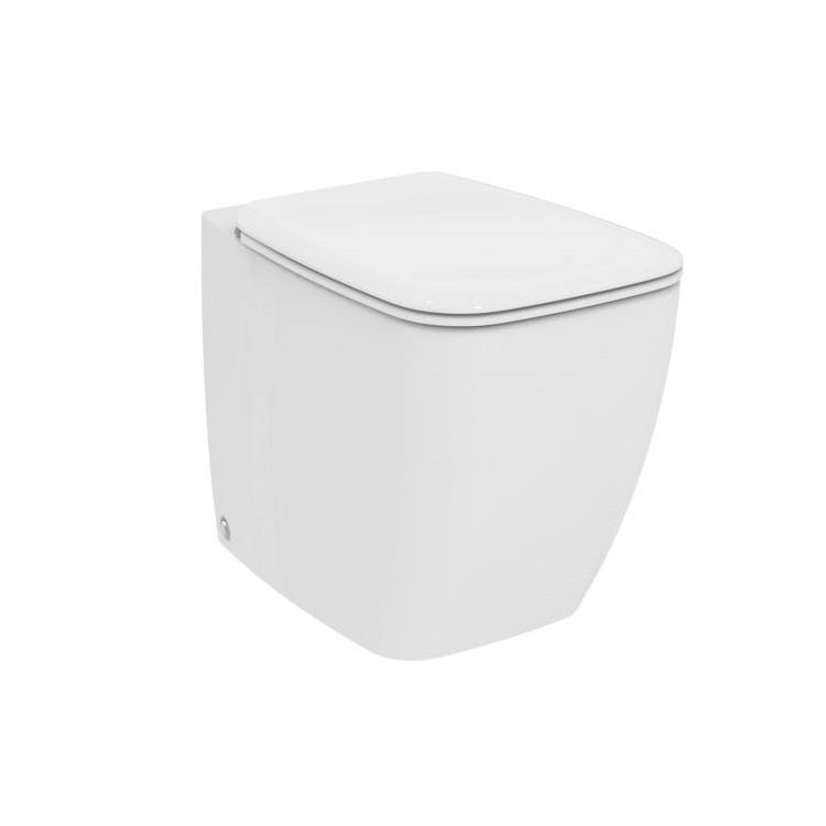 Immagine di Ideal Standard 21 vaso a pavimento filo parete con sedile slim a chiusura rallentata, bianco T320101