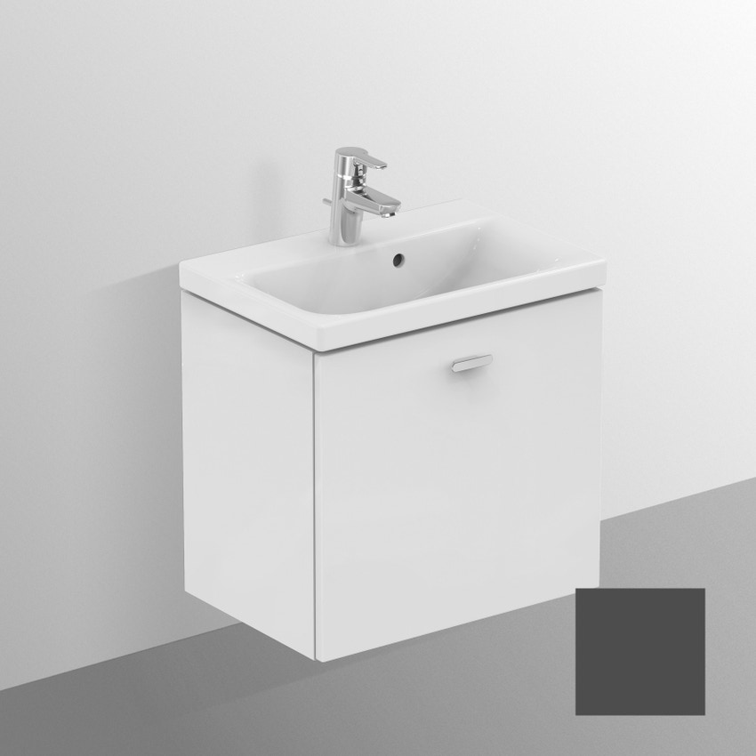 Immagine di Ideal Standard CONNECT SPACE mobile sottolavabo 54 x 51,3 x 37,5 cm, finitura grigio laccato lucido C6741KR