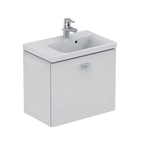 Immagine di Ideal Standard CONNECT SPACE mobile sottolavabo 59 x 51,3 x 37,5 cm, versione sinistra, finitura bianco laccato lucido E0314WG