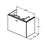 Immagine di Ideal Standard CONNECT SPACE mobile sottolavabo 69 x 51,3 x 37,5 cm, versione destra, finitura grigio laccato lucido E0317KR