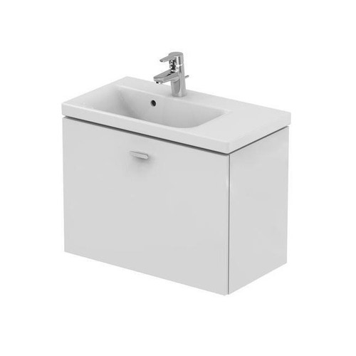 Immagine di Ideal Standard CONNECT SPACE mobile sottolavabo 69 x 51,3 x 37,5 cm, versione destra, finitura bianco laccato lucido E0317WG