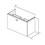Immagine di Ideal Standard CONNECT SPACE mobile sottolavabo 79 x 51,3 x 37,5 cm, finitura grigio laccato lucido E0318KR