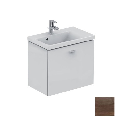 Immagine di Ideal Standard CONNECT SPACE mobile sottolavabo 59 x 51,3 x 37,5 cm, versione destra, finitura noce scuro E0315SX