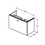 Immagine di Ideal Standard CONNECT SPACE mobile sottolavabo 79 x 51,3 x 37,5 cm, finitura olmo E0318KS