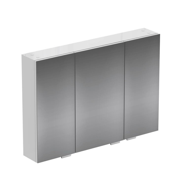 Immagine di Ideal Standard CONNECT SPACE  Specchio contenitore con tre ante 1000x700x172 mm, Finitura Acciaio E0323KP