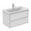 Immagine di Ideal Standard CONNECT AIR mobile sottolavabo 80 cm con 2 cassetti, finitura bianco lucido (esterno) e bianco matt (interno) E0819B2