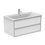 Immagine di Ideal Standard CONNECT AIR mobile sottolavabo 100 cm con 2 cassetti, finitura bianco lucido (esterno) e grigio chiaro matt (interno) E0821KN