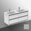 Immagine di Ideal Standard CONNECT AIR mobile sottolavabo 120 cm con 4 cassetti, finitura grigio lucido (esterno) e bianco matt (interno) E0822EQ