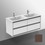 Immagine di Ideal Standard CONNECT AIR mobile sottolavabo 120 cm con 4 cassetti, finitura marrone scuro matt (esterno) e bianco matt (interno) E0822VY