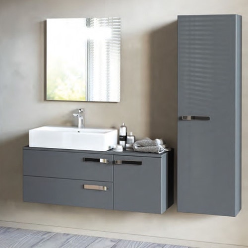 Immagine di Ideal Standard STRADA Mobile sottolavabo con Top 900x400x420 mm, Finitura Grigio lucido K2457WH