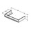 Immagine di Ideal Standard TONIC II struttura 80 cm per lavabi Top, d’appoggio o come mensola, finitura grigio chiaro laccato lucido R4311FA