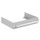 Ideal Standard TONIC II struttura 45 cm per lavabi Top o come mensola, finitura grigio chiaro laccato lucido R4314FA