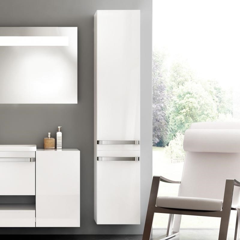 Immagine di Ideal Standard TONIC II mobile a colonna 35 x 173.5 x 30 cm, apertura ante a destra, bianco laccato lucido R4315WG