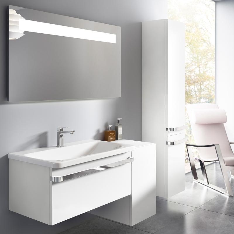 Immagine di Ideal Standard TONIC II mobile a colonna 35 x 173.5 x 30 cm, apertura ante a destra, bianco laccato lucido R4315WG