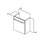 Immagine di Ideal Standard TONIC II mobile sottolavabo 45 x 26 x 48 cm con anta apertura a sinistra, finitura cipria laccato lucido R4318FC
