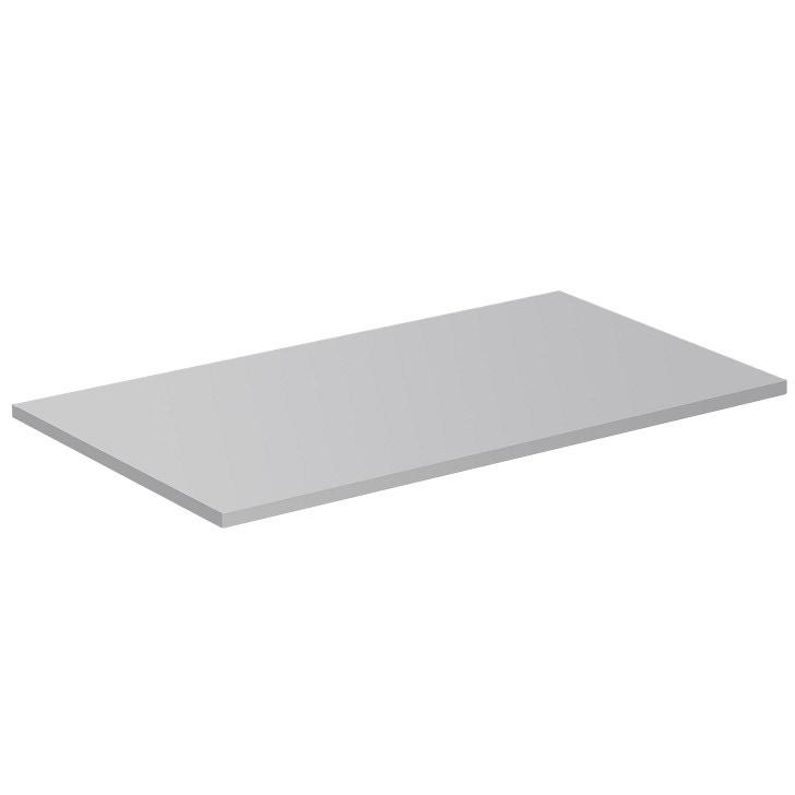 Immagine di Ideal Standard TONIC II Top 45.2 x 1.2 x 26.2 cm per struttura o mobile, grigio chiaro laccato lucido R4338FA