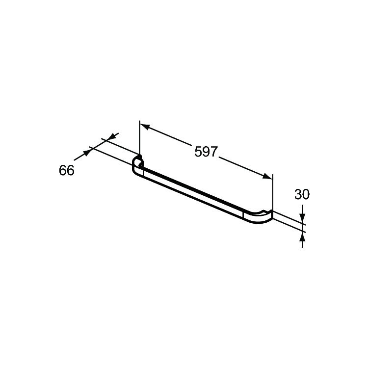 Neoro Barra Portasciugamani In Acciaio Inox, Acciaio Inox Spazzolato - Foto 3
