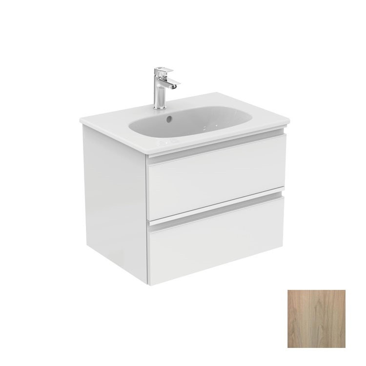 Immagine di Ideal Standard TESI mobile sottolavabo 60 x 44 cm con 2 cassetti, finitura legno chiaro T0050VI