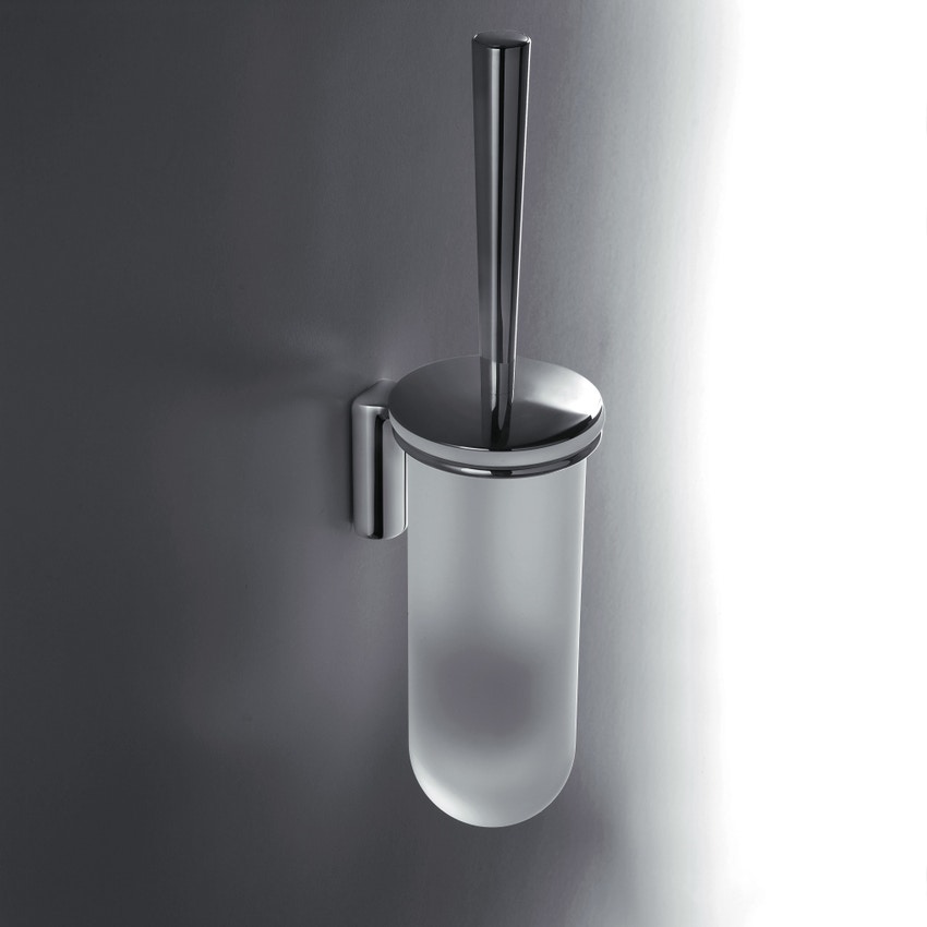 Immagine di Colombo Design LUNA porta scopino a muro, finitura cromo  B01070CR-VAN