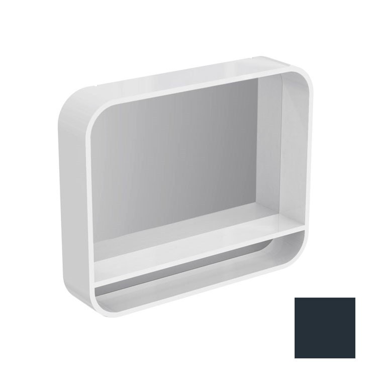 Immagine di Ideal Standard DEA Specchio con mensola 800x650x150 mm, Finitura Grigio cenere laccato lucido T7862S2