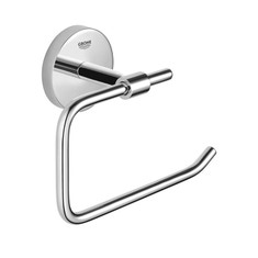 Immagine di Grohe BAU COSMOPOLITAN porta rotolo in metallo, senza coperchio, fissaggio a vite, finitura cromo 40457001
