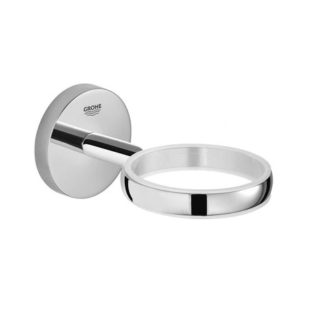 Immagine di Grohe BAU COSMOPOLITAN supporto in metallo per bicchiere, portasapone o dispenser sapone, finitura cromo 40585001