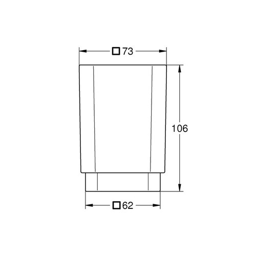 Immagine di Grohe SELECTION CUBE bicchiere in vetro 40783000