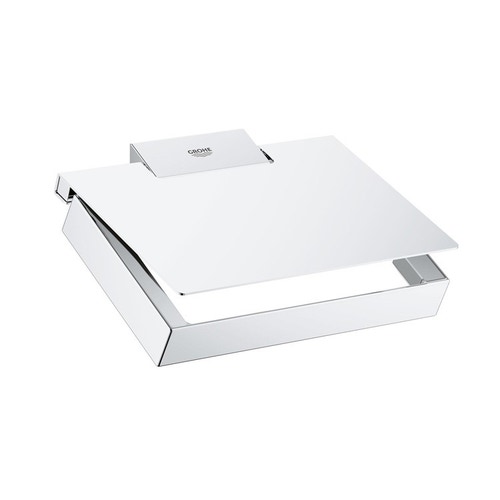 Immagine di Grohe SELECTION CUBE porta rotolo con coperchio, finitura cromo 40781000