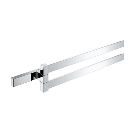 Immagine di Grohe SELECTION CUBE porta salviette doppio, 2 barre orientabili, finitura cromo 40768000