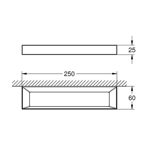 Immagine di Grohe SELECTION CUBE portasalviette ad anello, finitura cromo 40766000