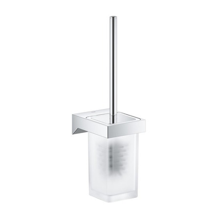 Immagine di Grohe SELECTION CUBE porta scopino completo, a parete, finitura cromo 40857000