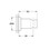 Immagine di Grohe RAINSHOWER supporto a parete per manopola doccia, finitura satinato super steel 27074DC0