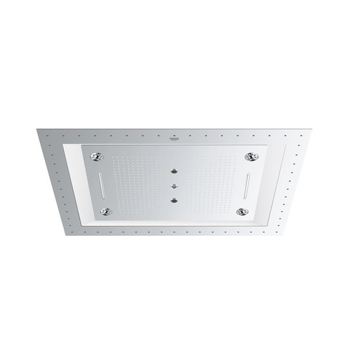 Immagine di Grohe Rainshower F-Series 40" AquaSymphony Soffione a soffitto con luci a 6 tipologie di getto combinabili, finitura cromo 26373001