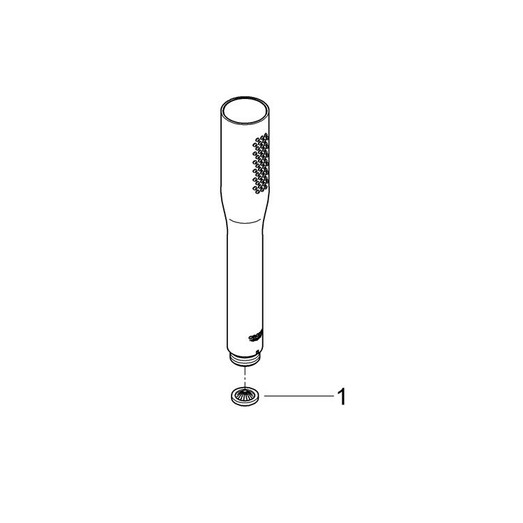 Immagine di Grohe Euphoria Cosmopolitan Stick Manopola doccia, finitura super steel 27400DC0