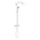 Immagine di Grohe EUPHORIA SYSTEM 310 sistema doccia con miscelatore termostatico, braccio per soffione, soffione doccia Ø 31 cm, manopola doccia, supporto regolabile e flessibile 175 cm, finitura satinato super steel 26075DC0