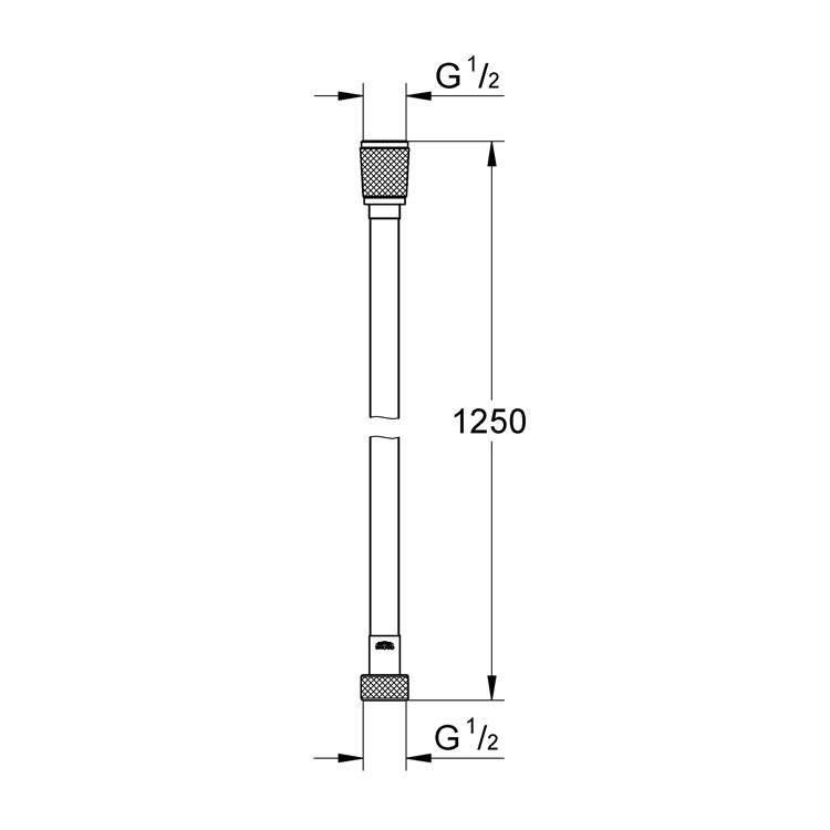 Immagine di Grohe Silverflex Flessibile, finitura super steel, 125 cm 28362DC0