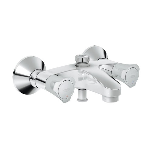 Immagine di Grohe ADRIA batteria per vasca o doccia, a parete, con deviatore automatico, finitura cromo 25452001